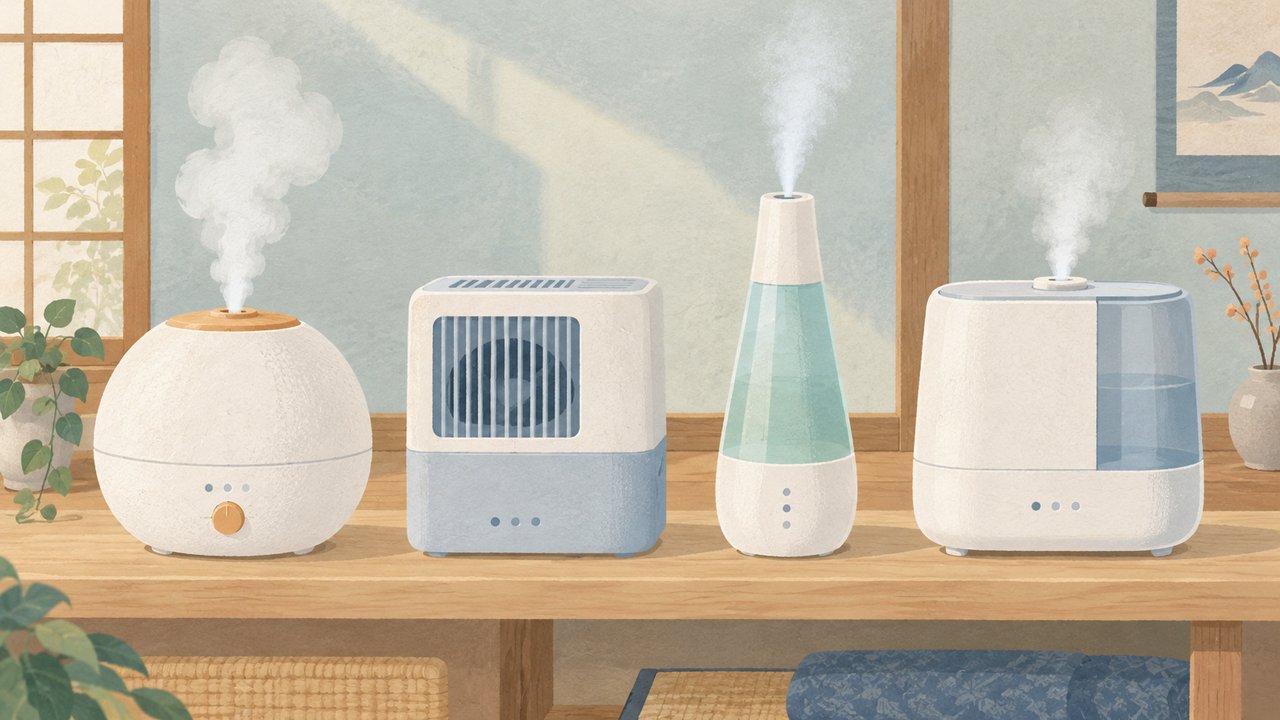 加湿器の4つの方式。スチーム式が向く人・向かない人
