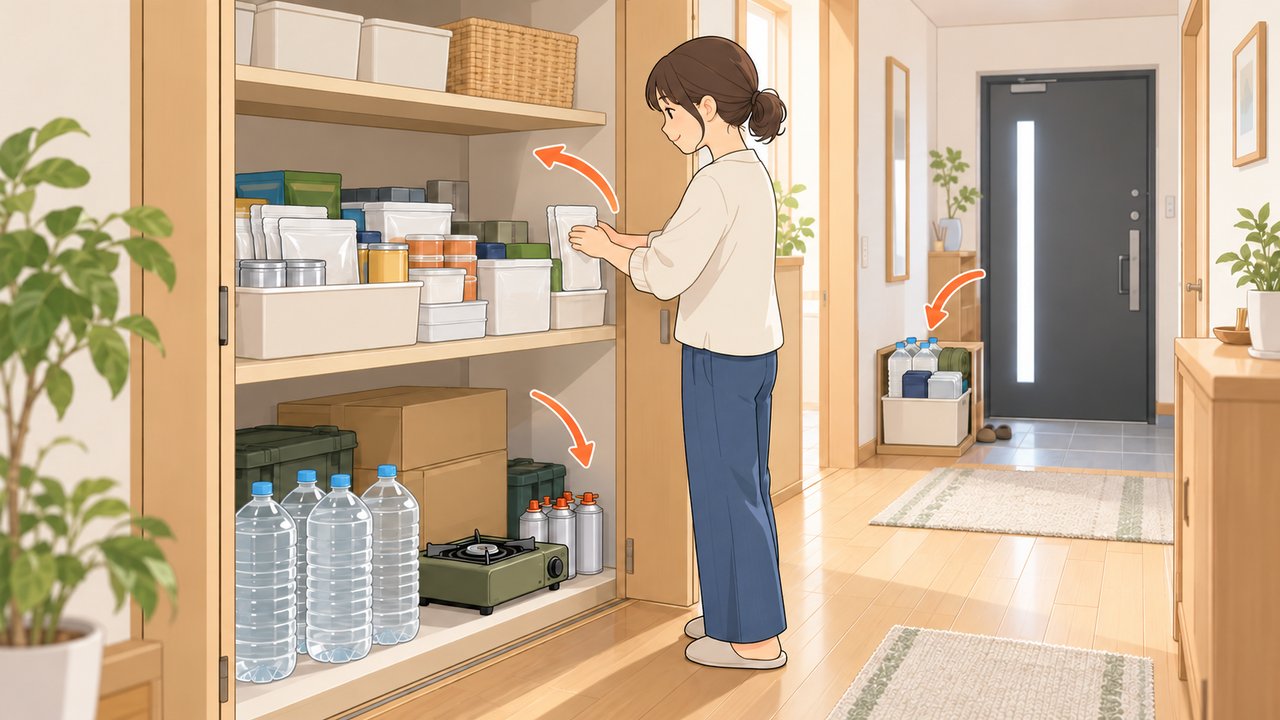 備蓄の置き場所を決める5つのルール